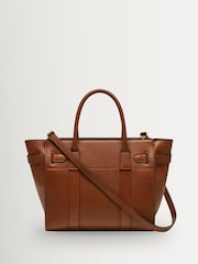 Mulberry Oak Small Zipped Bayswater Two Tone Bag - Image 5 of 9