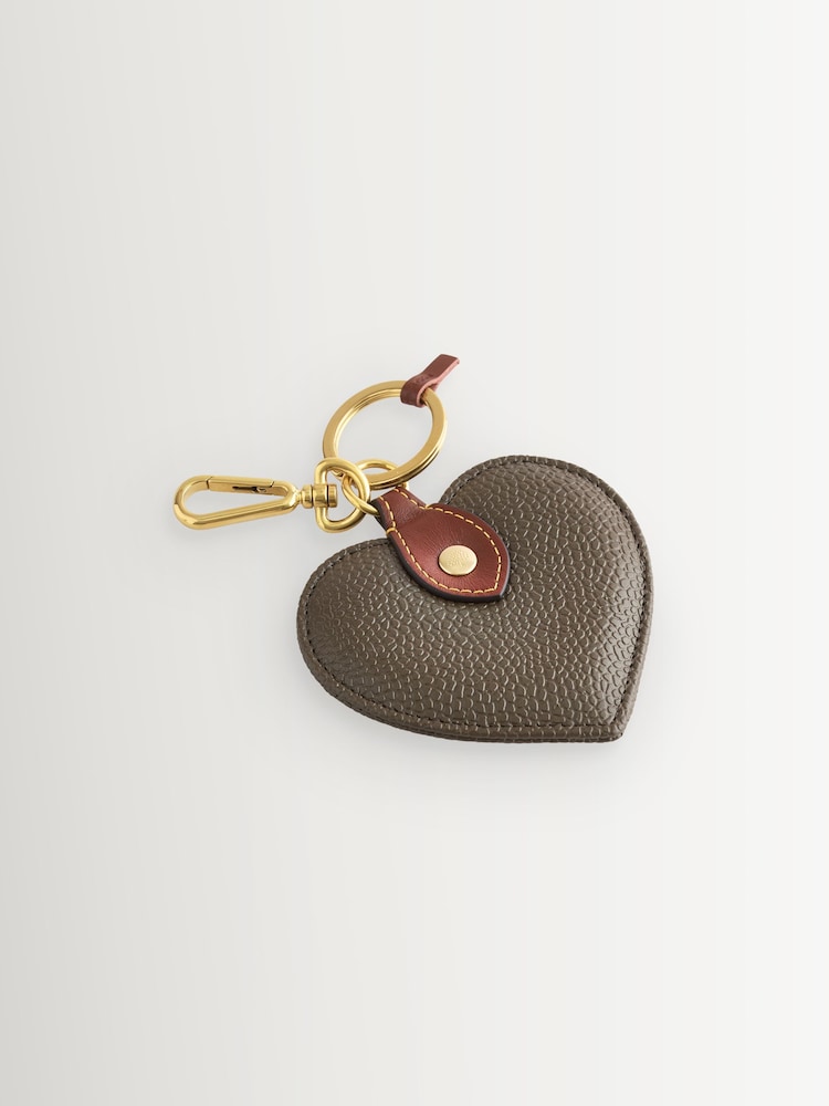 Mulberry Mole-Cognac Heart Scg Keyring - Image 1 of 1