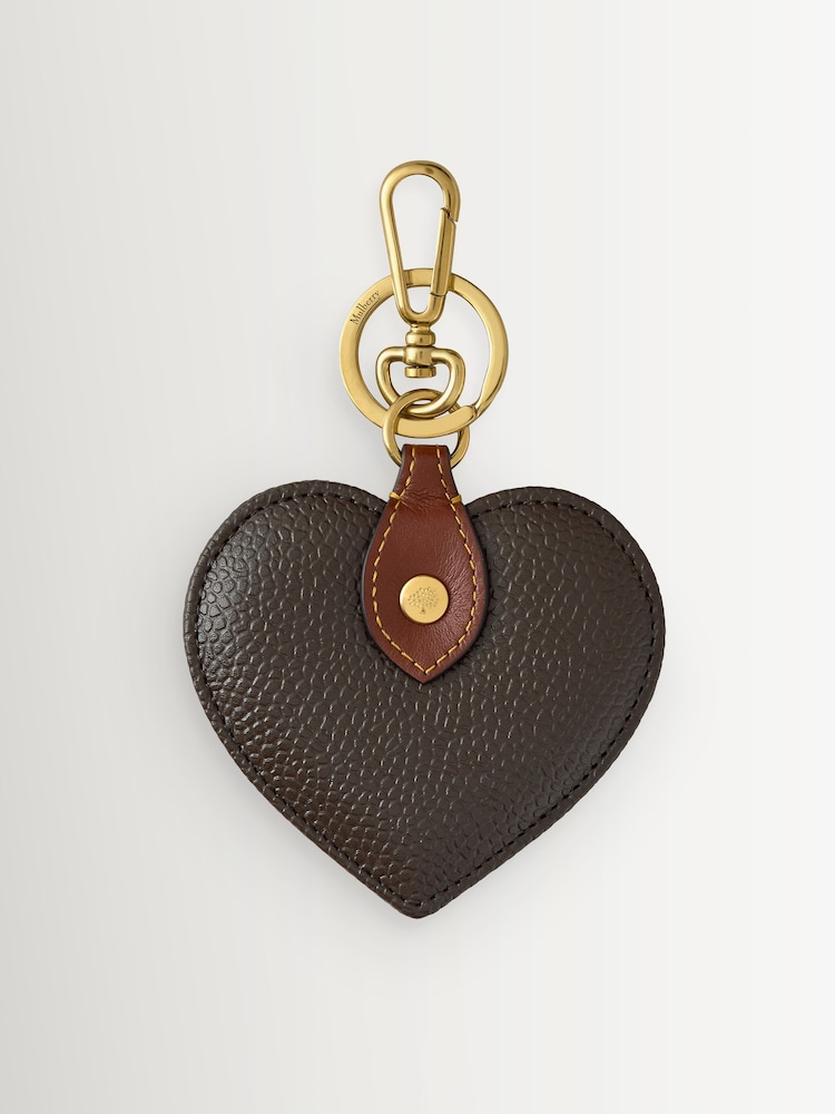 Mulberry Mole-Cognac Heart Scg Keyring - Image 2 of 3