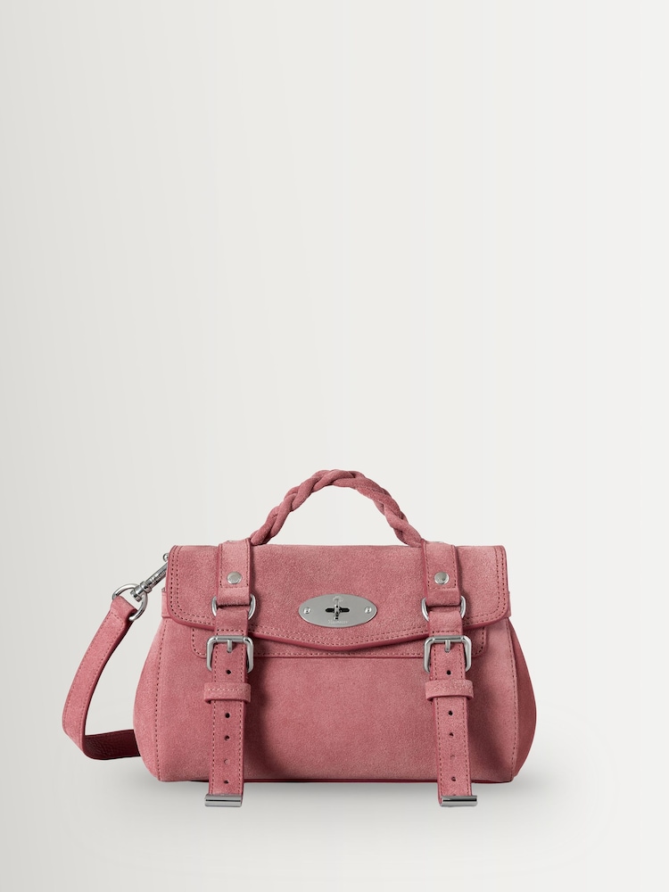 Mulberry Pink Scrumpy Mini Alexa Heavy Grain Bright Bag - Image 1 of 6