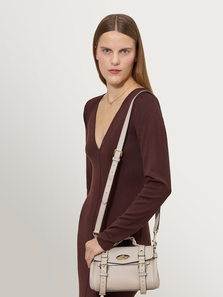 Mulberry Chalk Mini Alexa Heavy Grain Bright Bag - Image 7 of 7