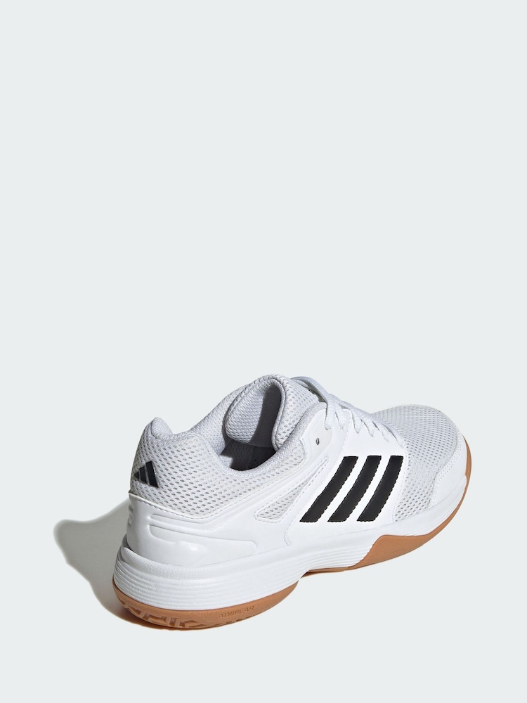 adidas White Speedcourt Indoor Shoes - Image 2 of 4