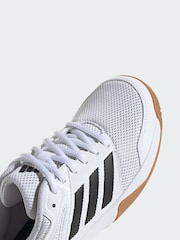 adidas White Speedcourt Indoor Shoes - Image 3 of 4