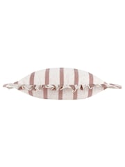 Wylder Clay Pink Connie Stripe Ruffle Filled Cushion - Image 4 of 5