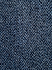 Blue Slim Fit Signature Wool Blend Herringbone Nova Fides Blazer - Image 10 of 14