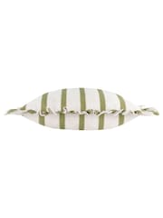 Wylder Olive Connie Stripe Ruffle Filled Cushion - Image 4 of 5