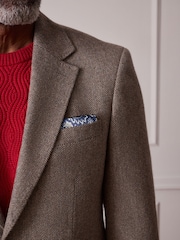 Taupe/Braun - Schmale Passform - Signature Nova Fides Blazer aus Wollmischung mit Fischgrätmuster - Bild 5 von 8