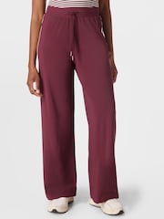 Sweaty Betty Red 32 inch inside seam Explorer Side Stripe Wide Leg 32" Trousers - Image 4 of 7