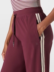 Sweaty Betty Red 32 inch inside seam Explorer Side Stripe Wide Leg 32" Trousers - Image 6 of 7