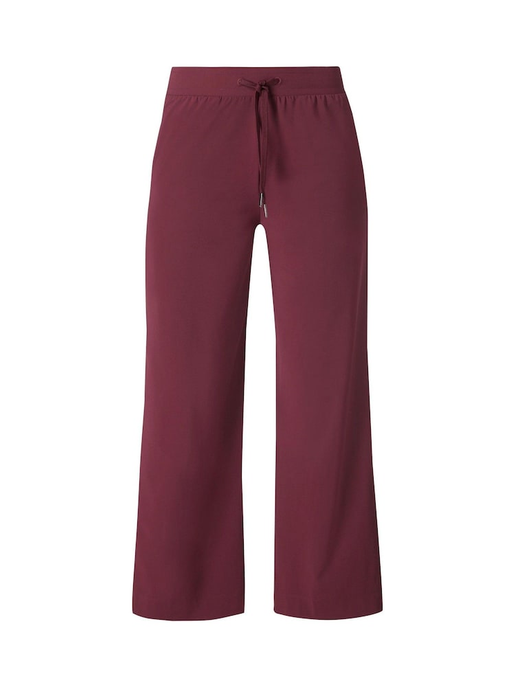Sweaty Betty Red 32 inch inside seam Explorer Side Stripe Wide Leg 32" Trousers - Image 7 of 7