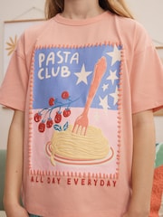 Orange/Pink Orange/Blue/Pink Wide Leg Pyjamas 3 Pack (3-16yrs) - Image 5 of 12