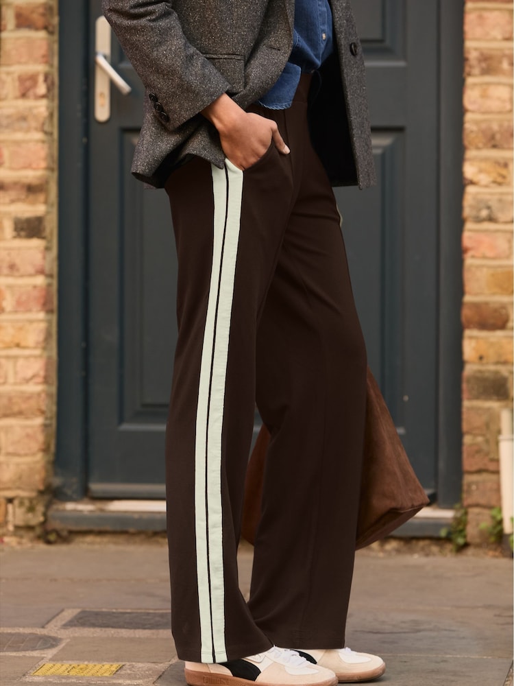 Baukjen Tippi 2.0 Side Stripe Brown Trousers - Image 2 of 4 Baukjen Tippi 2.0 Side Stripe Brown Trousers - Image 2 of 4