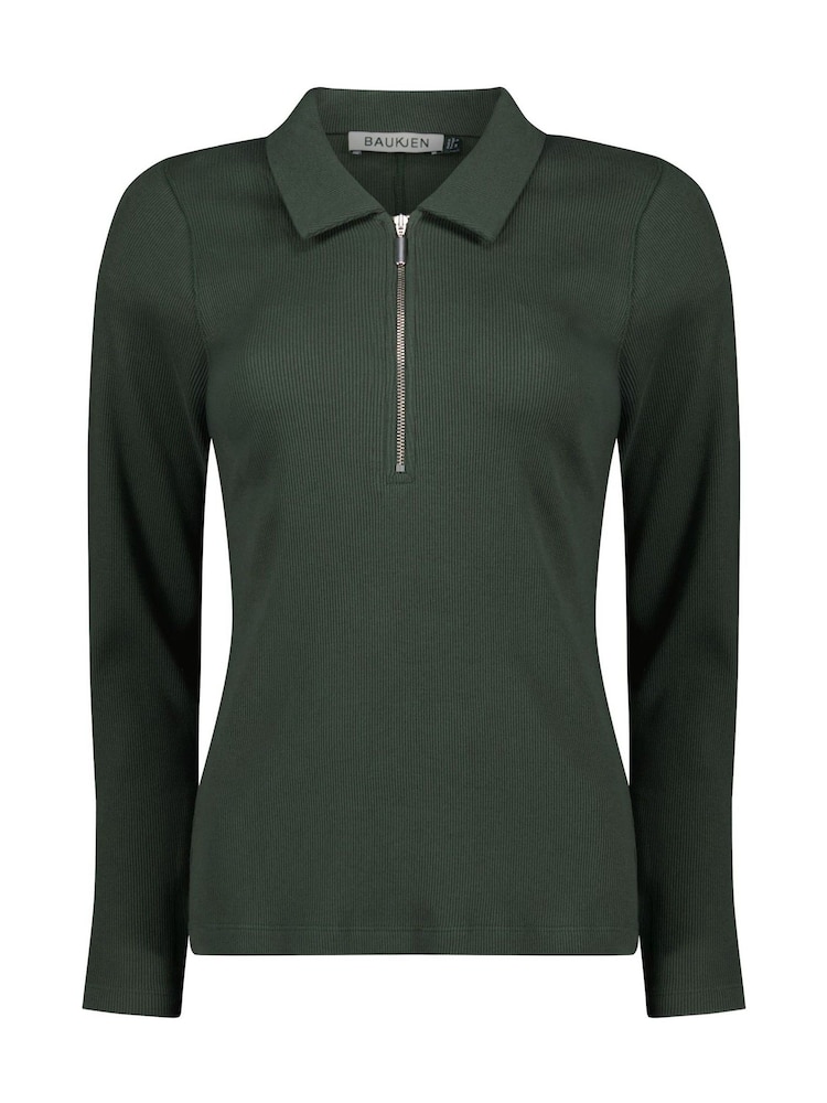 Baukjen Green Cotton Zip Sweat Top - Image 5 of 5 Baukjen Green Cotton Zip Sweat Top - Image 5 of 5