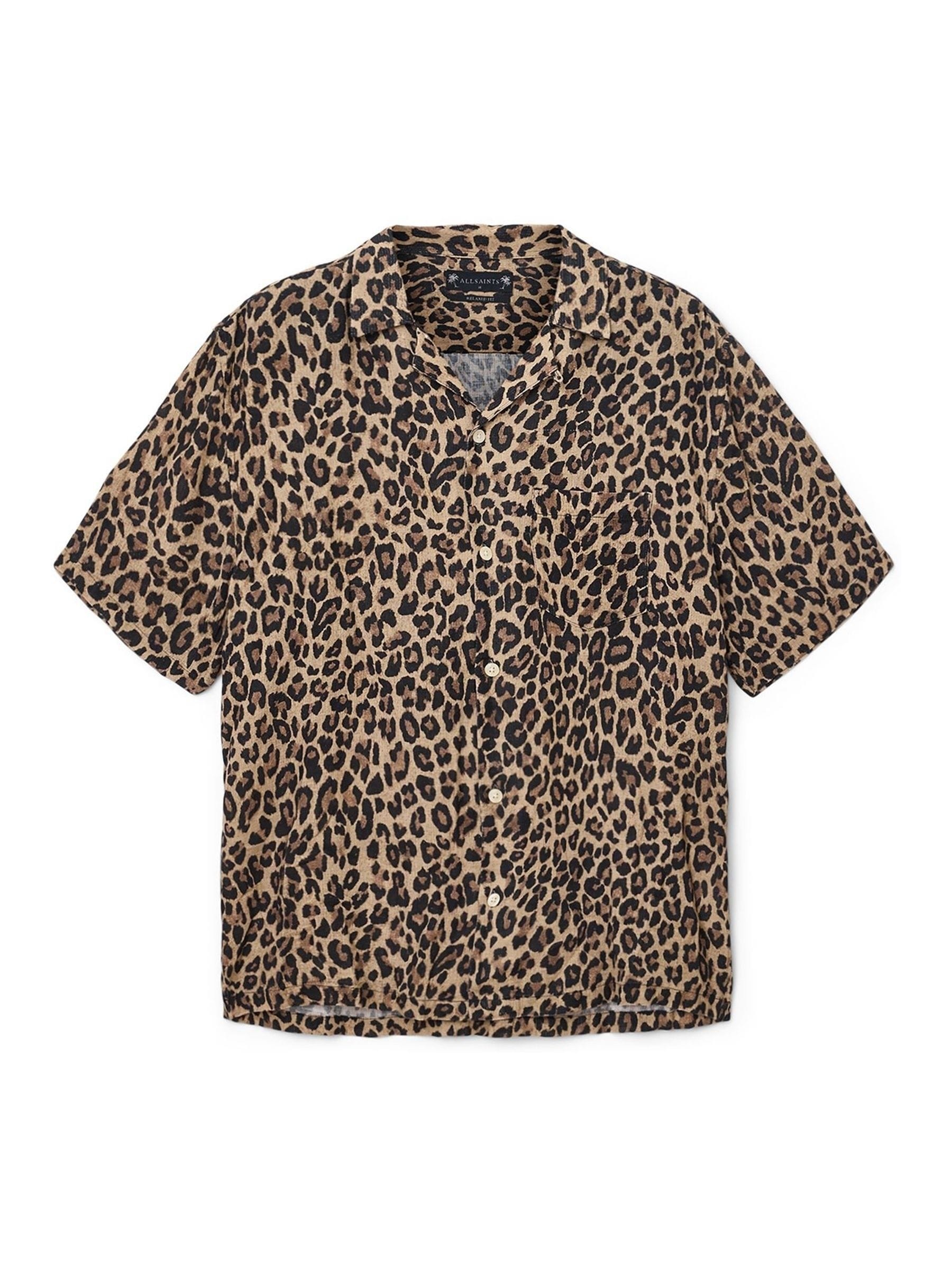 Buy AllSaints Brown Leopardone Short Sleeve Shirt from Next USA