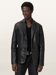 AllSaints Black Shadwell Blazer - Image 1 of 6