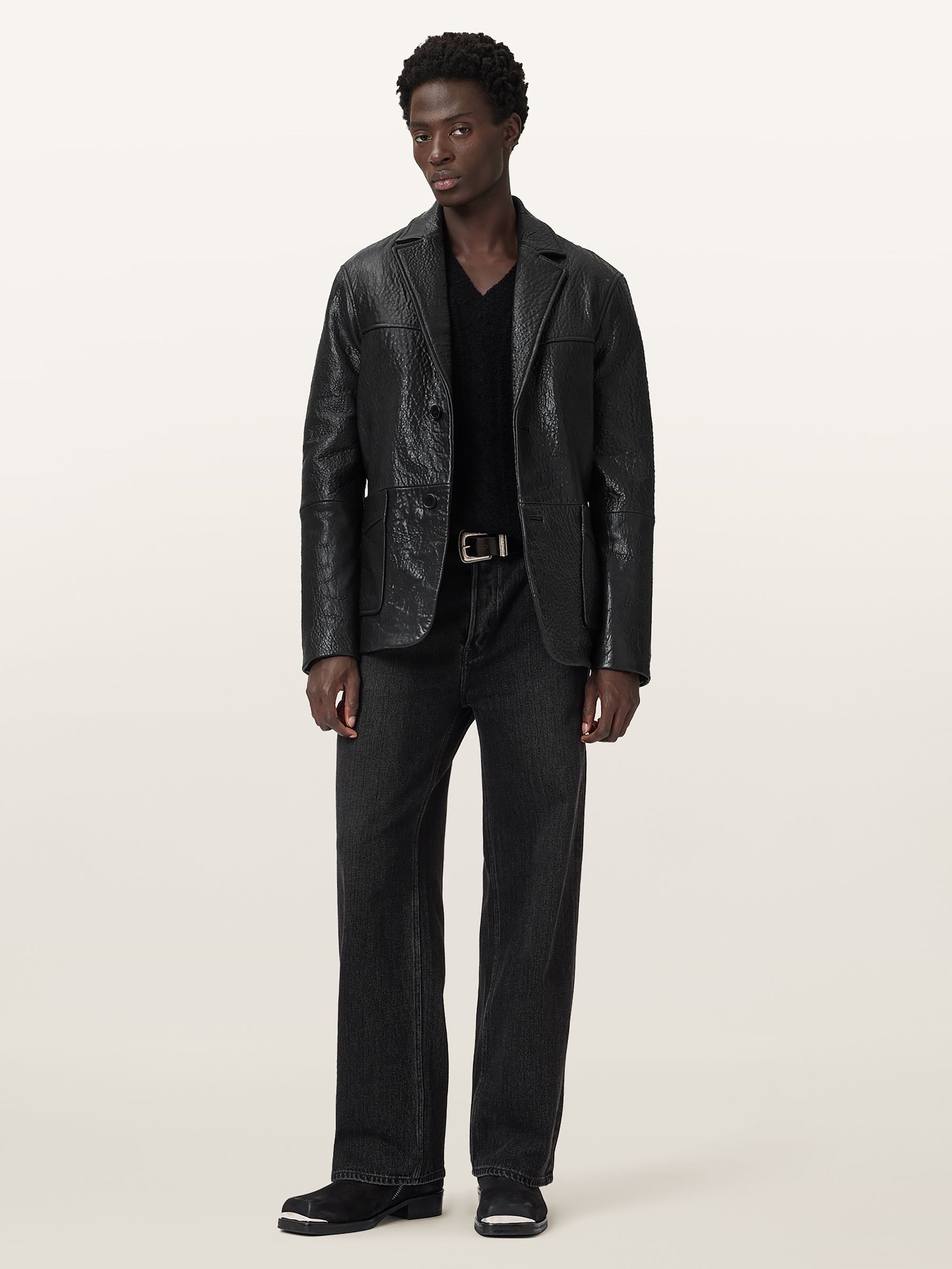 Buy AllSaints Black Shadwell Blazer from Next USA