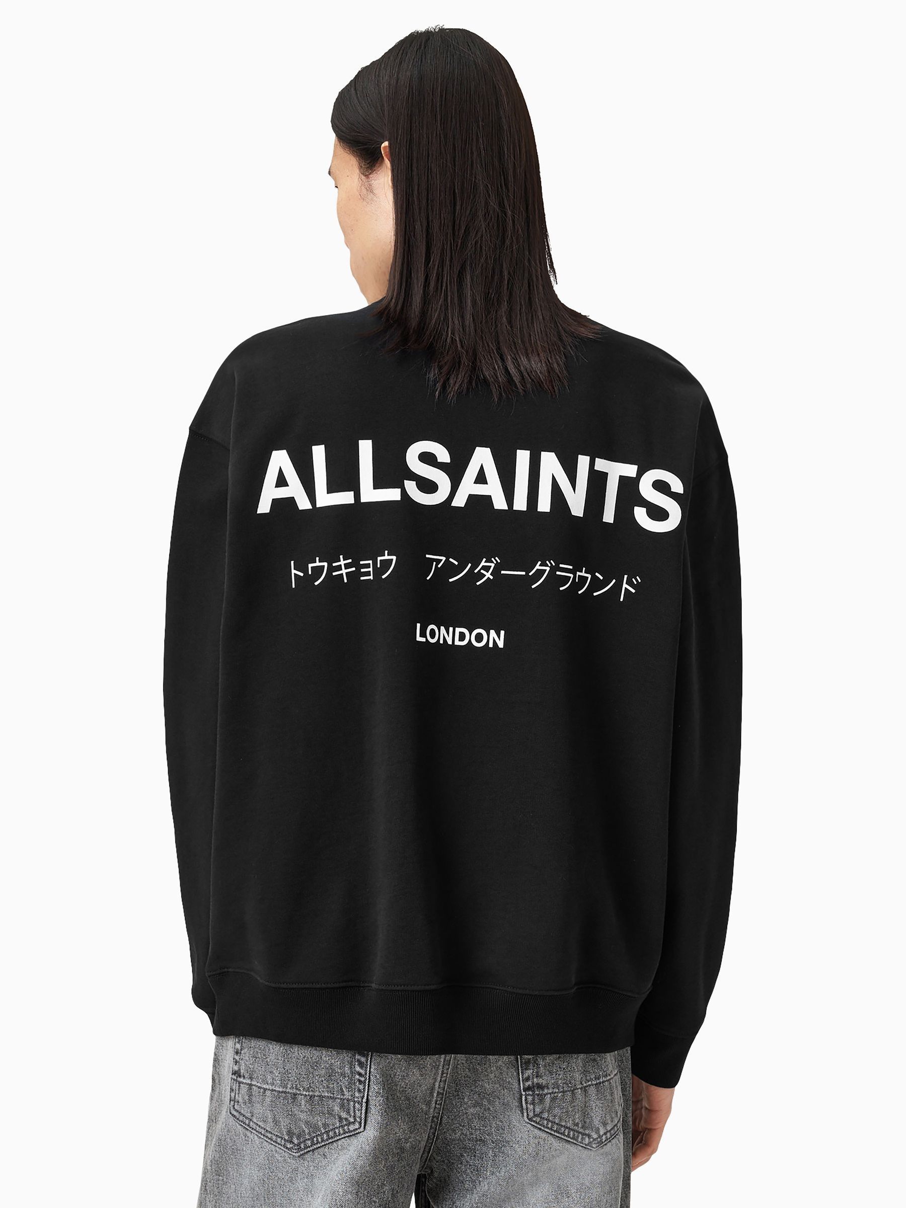 Buy AllSaints Black Underground Half Zip Sweatshirt from Next Romania