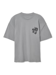 AllSaints Grey Orlando Short Sleeve Crew Neck T-Shirt - Image 9 of 9