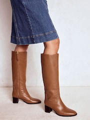 Boden Brown Skye Smart Knee Boots - Image 1 of 4