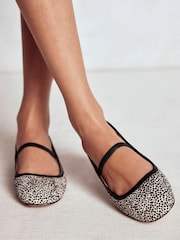 Boden Animal print Thea Mary Jane Ballet Flats - Image 1 of 5