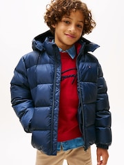 Tommy Hilfiger Blue Essential Down Puffer Jacket - Image 1 of 5