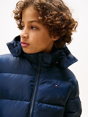 Tommy Hilfiger Blue Essential Down Puffer Jacket - Image 4 of 5