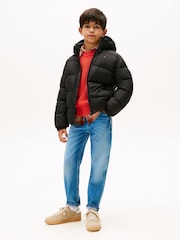Tommy Hilfiger Black Essential Down Puffer Jacket - Image 3 of 5