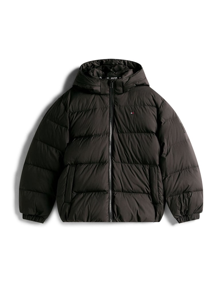 Tommy Hilfiger Black Essential Down Puffer Jacket - Image 5 of 5