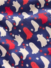 Boden Blue Snug Glow-In-The-Dark Halloween Pyjamas - Image 3 of 3