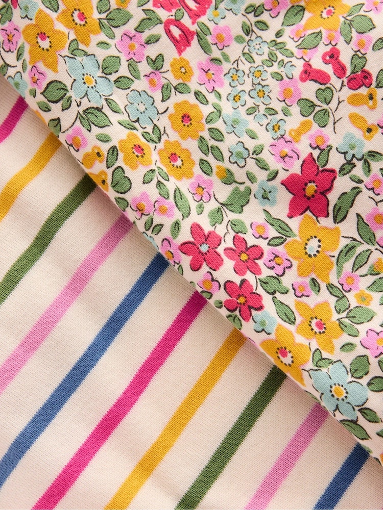Boden Pink Twin Pack Snug Pyjamas - Image 3 of 3