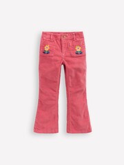 Boden Pink Kick Flare Trousers - Image 1 of 3