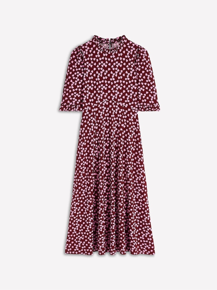 Boden Ruffle Seamed Midi Dress - صورة 1 من 1