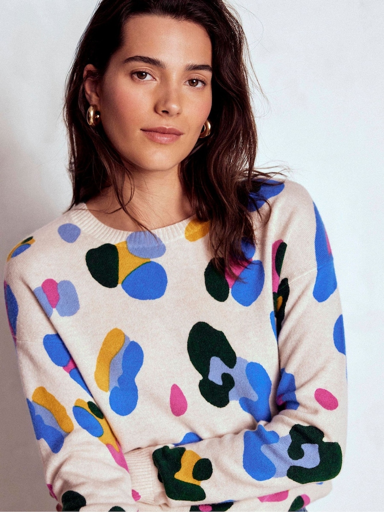 Boden Natural Lydia Cashmere Jumper - Image 1 of 6