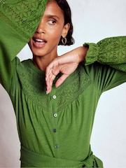 Vestido Boden Pippa Broderie Jersey - Imagem 4 de 6