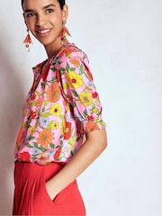 Boden Ria Short Sleeve Top - Slika 4 iz 6