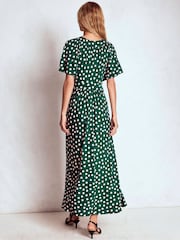 Boden Green Yoke Panel Maxi Dress - Image 2 of 5
