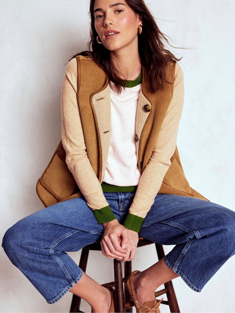 Boden Pink Meg Saddle Sleeve Jumper - Image 2 of 5 Boden Pink Meg Saddle Sleeve Jumper - Image 2 of 5