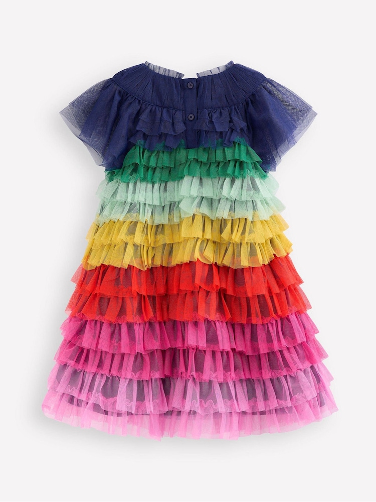 Boden Blue Tiered Tulle Dress - Image 2 of 3 Boden Blue Tiered Tulle Dress - Image 2 of 3