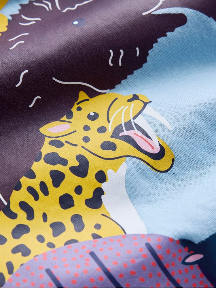Boden Blue Long Sleeve Printed T-Shirt - Image 4 of 4 Boden Blue Long Sleeve Printed T-Shirt - Image 4 of 4