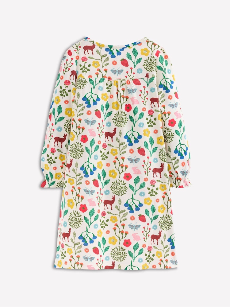 Boden Natural Printed Long Sleeve Nightie - Image 2 of 3 Boden Natural Printed Long Sleeve Nightie - Image 2 of 3