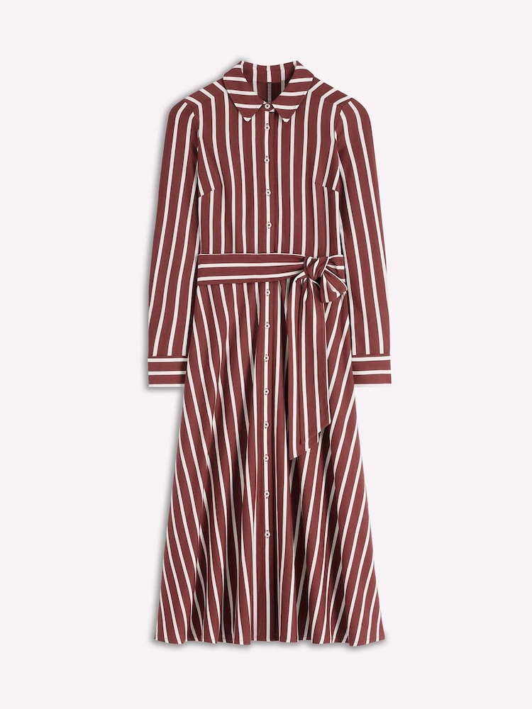 Boden Brown Marcia Jersey Shirt Dress - Image 6 of 6 Boden Brown Marcia Jersey Shirt Dress - Image 6 of 6