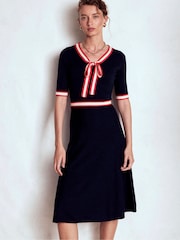 Boden Blue Tipped Bow Dress - Image 4 of 6