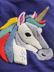 Boden Blue Long Sleeve Boucle T-Shirt - Image 2 of 3