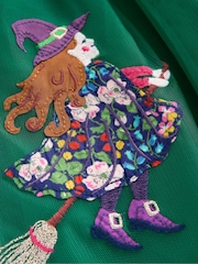 Boden Green Velour Tulle Appliqué Dress - Image 3 of 3