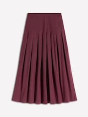 Boden Purple Valentina Taffeta Midi Skirt - Image 5 of 5