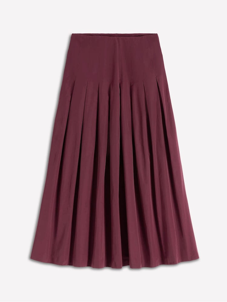 Boden Purple Valentina Taffeta Midi Skirt - Image 5 of 5 Boden Purple Valentina Taffeta Midi Skirt - Image 5 of 5