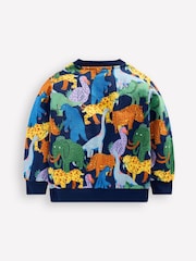 Boden Blue Everyday Printed Sweatshirt - Image 2 of 3