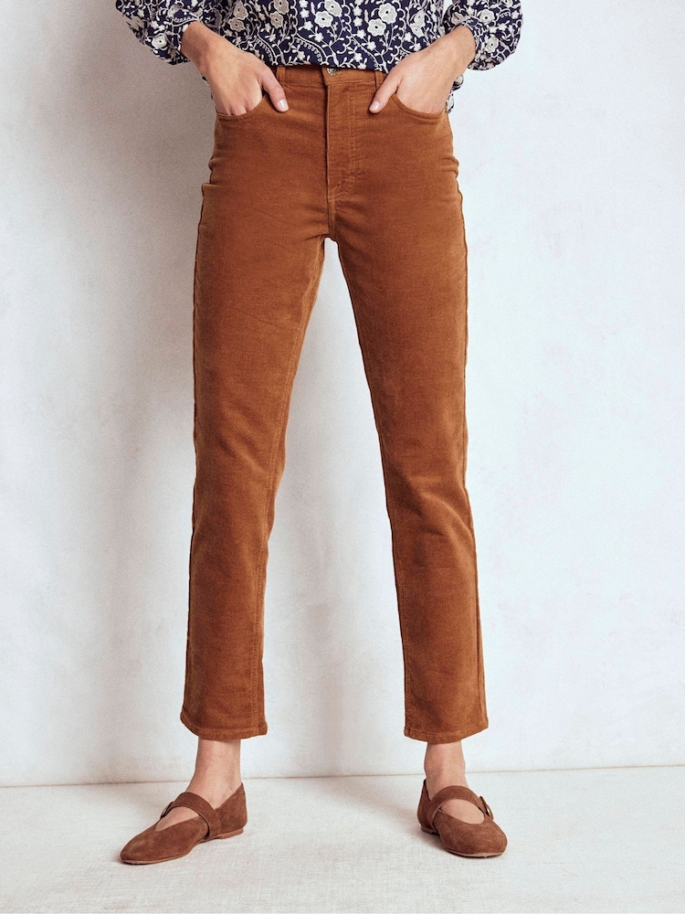 Boden Brown Slim 5-Pocket Cord Jeans - Image 1 of 6