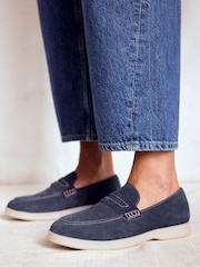 Boden Blue Easy Soft Loafers - Image 1 of 5