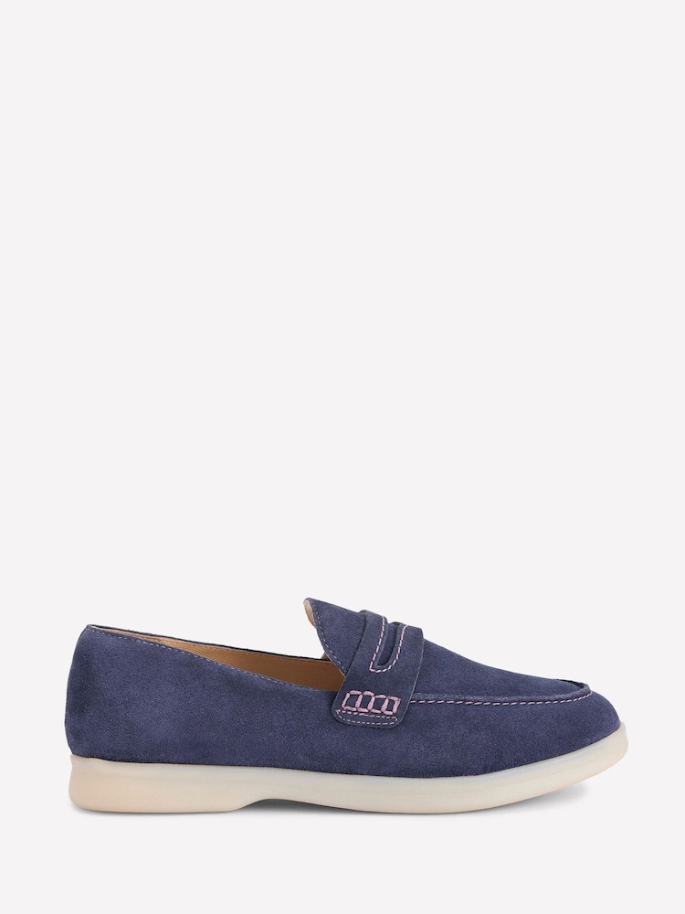 Boden Blue Easy Soft Loafers - Image 2 of 5